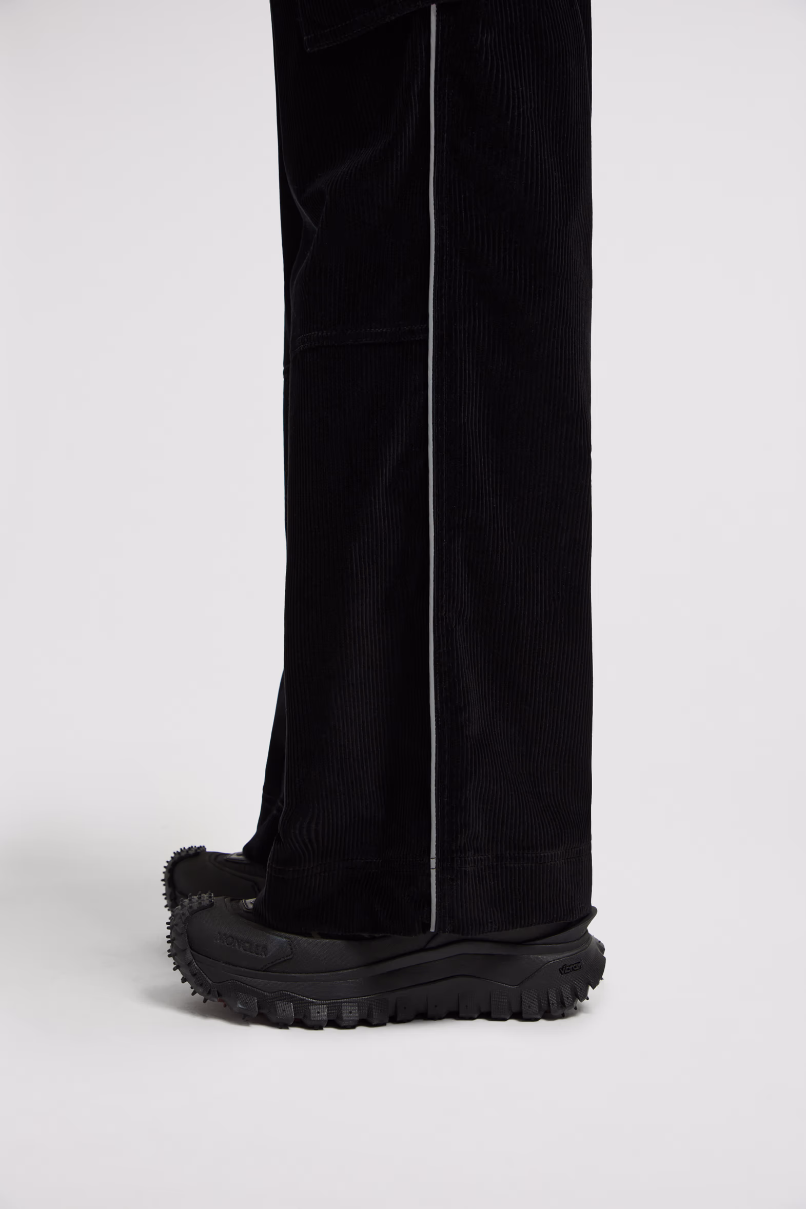 Corduroy Jogging Pants Women Black Moncler 6